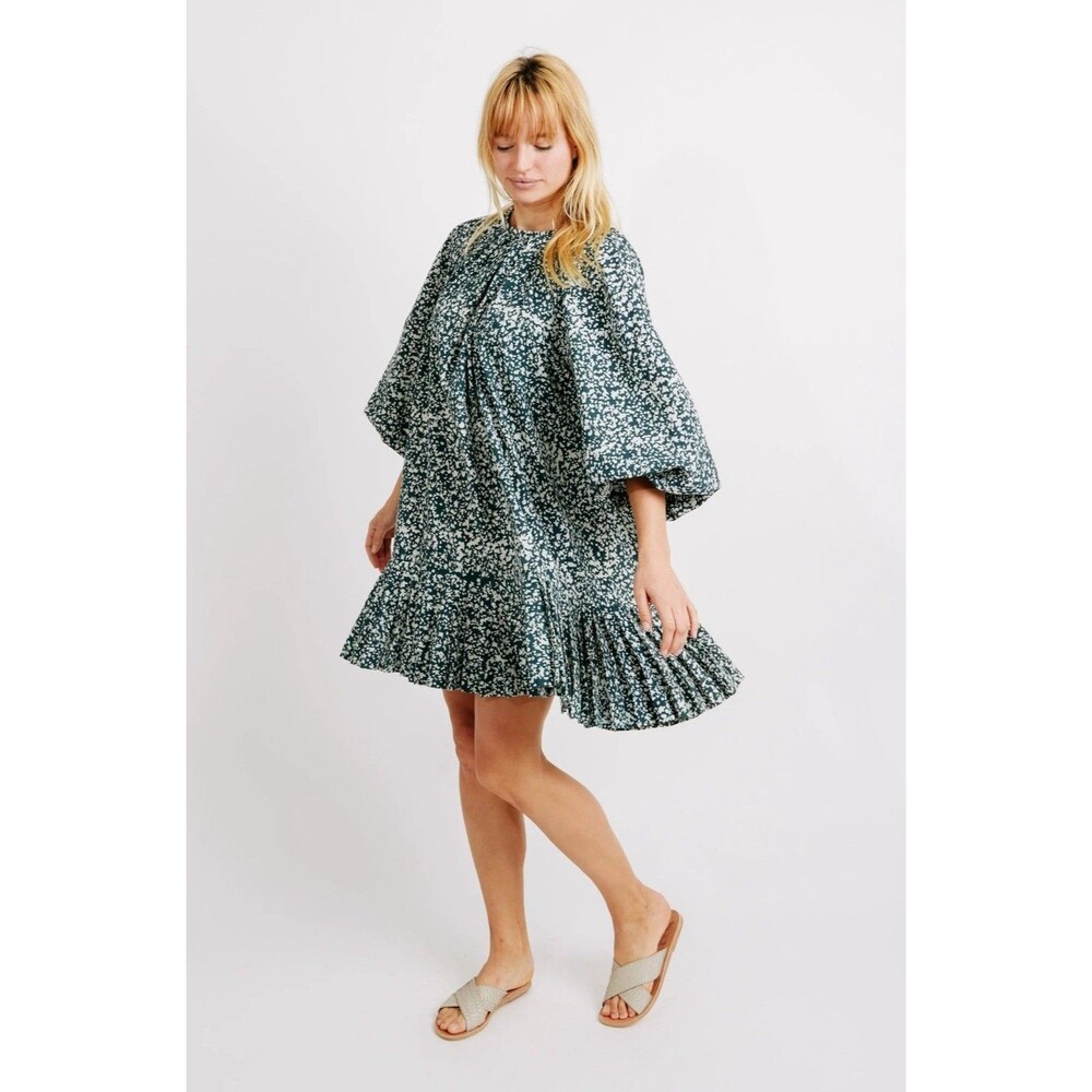 Mirth Women’s Somerset Drop Waist Dress Forest Size M Handmade Slow Fashion Boho